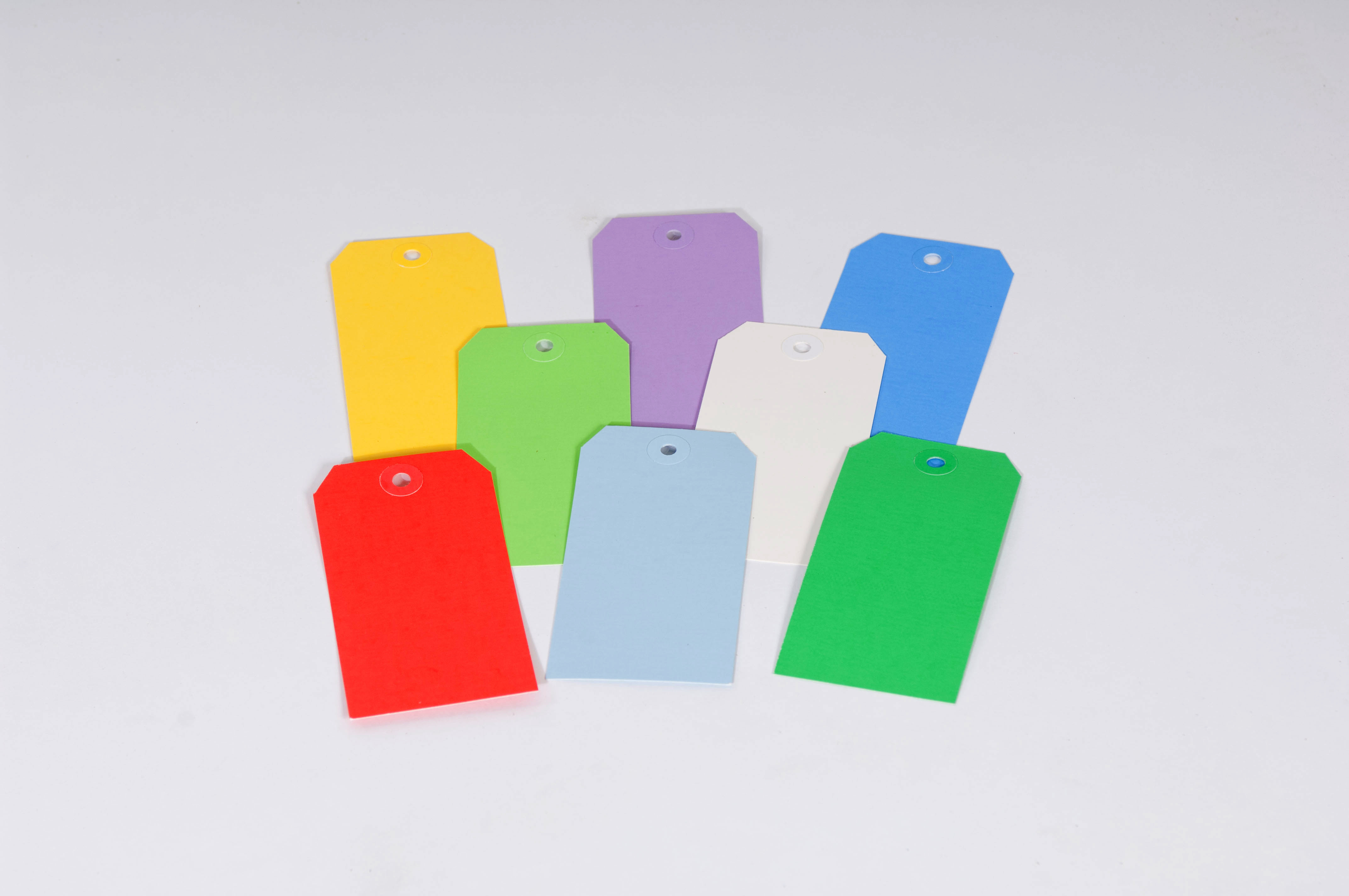 13 Point Plain Colored Tags - Individual Colors